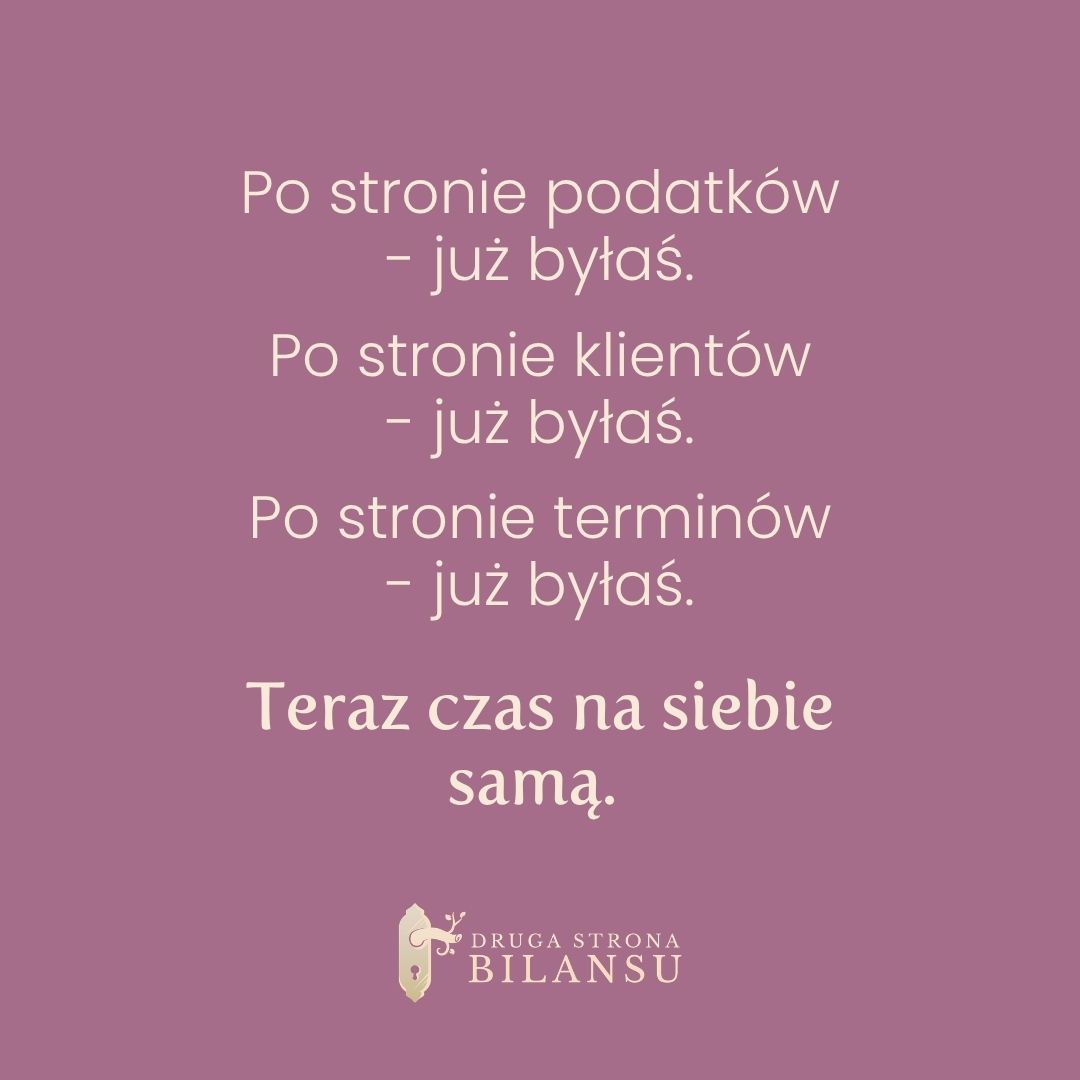 Księgowa po swojej stronie