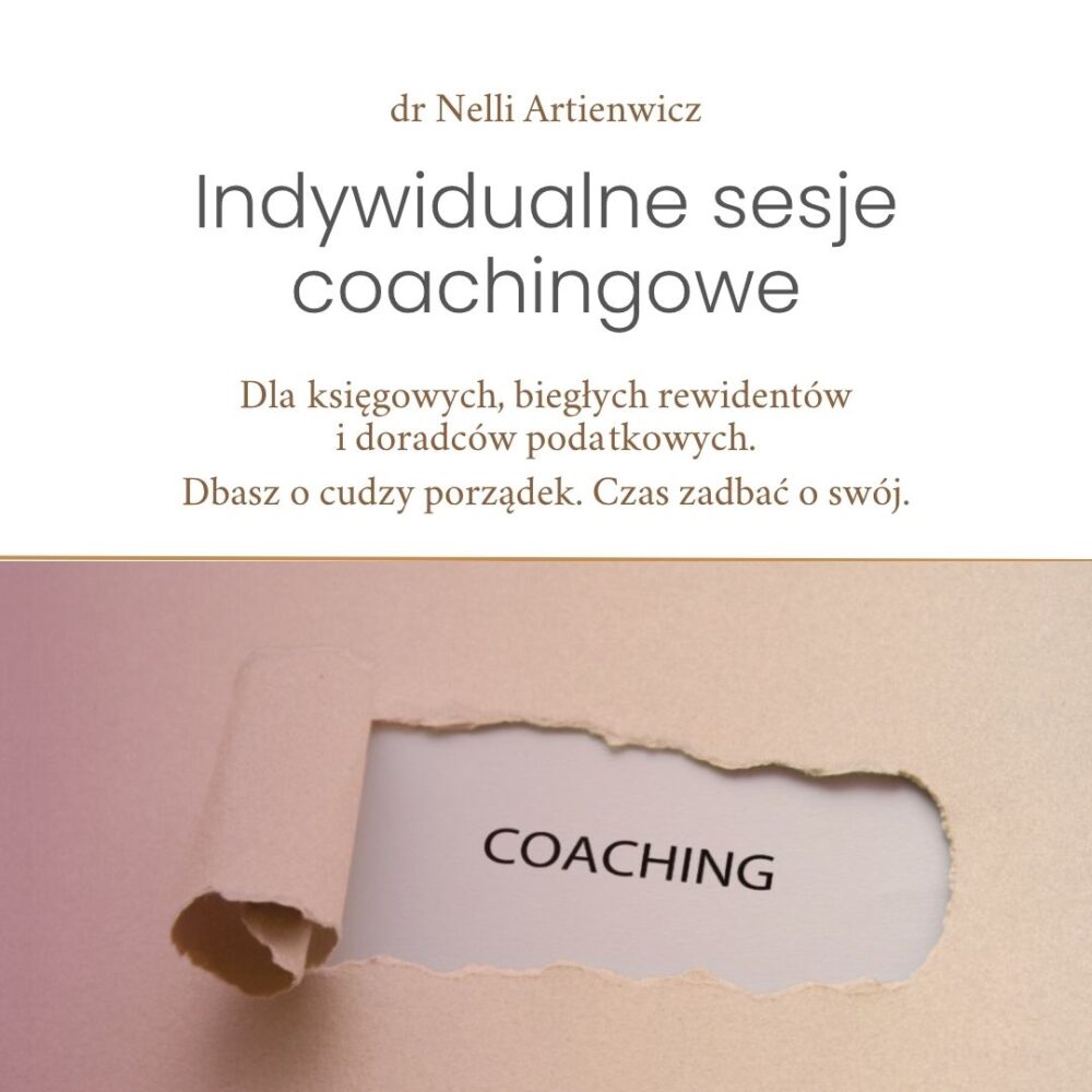 Sesje coachingowe dla księgowych, biegłych rewidentów i doradców podatkowych - pakiet 3 sesji